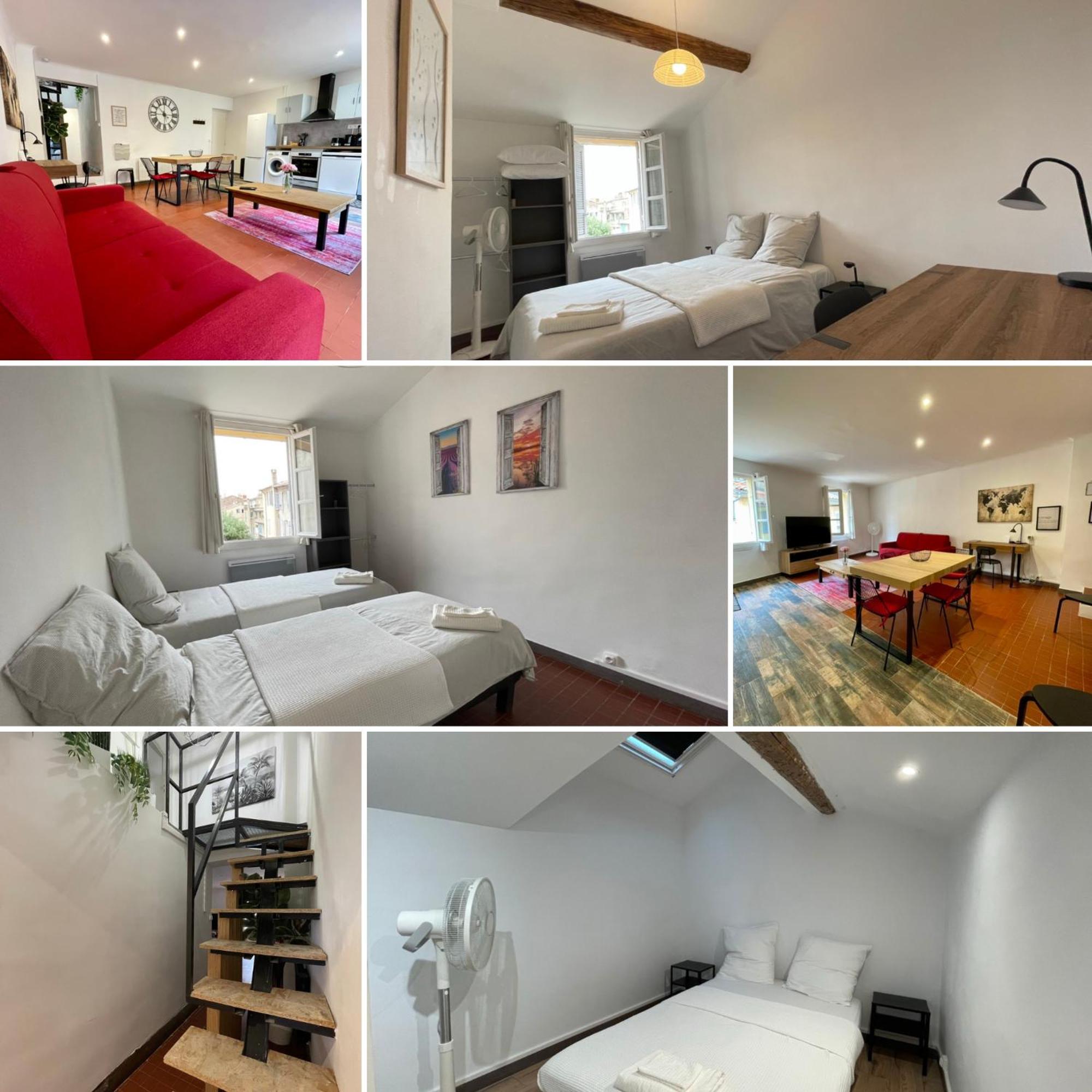 Spacieux Appartement T4 / 70 M2 8 Personnes 普罗旺斯地区艾克斯 外观 照片